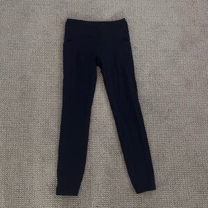 Athleta kids leggings size 12 in navy!